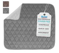 Sures Lot de 1 coussin de chaise imperméable pour incontinence (55,9 x 53,3 cm) - Lavable et imperméable - Housse de protection de chaise - Coussin absorbant pour lit, siège, voiture, fauteuil roulant