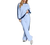 Surêtement Femme Ensemble Jogging Femme Décontracté Coupe Large Pullover Hoodie And Jogger Pants Deux Pièces Manche Longue With Sweatpants Athlétique Portée Ensemble For Quotidien Comfort Confort De