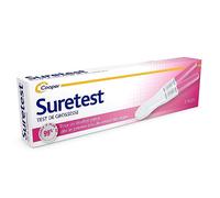 SURETEST - Test de grossesse - Pour un résultat précis dès le premier jour de retard des règles - Autotest - Boîte de 2 tests