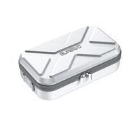 SUREWO Étui Osmo Pocket 3, sac de protection portable en polyuréthane pour DJI Osmo Pocket 3 Standard Kit et DJI Osmo Pocket 3 Power Expansion Combo Accessoires, Argenté.