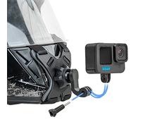 SUREWO Support de mentonnière pour Casque de Moto Compatible avec GoPro Hero 13,12,11,10, 9, 8, 7, (2018), 6 5,DJI Osmo Action 5 Pro/4/3/2, SJCAM et la Plupart des caméras d'action.