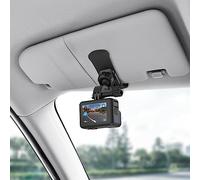 SUREWO Support de Pare-Soleil de Voiture à Clip Rapide avec Crochet Universel en J Compatible avec GoPro Hero 13 12 11 10 9 8 7 6 5 Noir, DJI Osmo Action 5 Pro/4/3/2, AKASO/Crosstour/Campark
