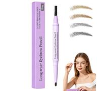 Surezia Eyebrow Pencil,Crayon Sourcil Waterproof,surezia feather edge brow pencil,Precise Brow Pencil, Crayon Sourcils Double Embout avec Brosse pour Sourcils Nets et Précis，3#