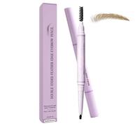 Surezia Eyebrow Pencil,Surezia Feather Edge Brow Pencil,Crayon Sourcil Waterproof,Crayon Sourcils Double Embout Avec Brosse Pour Sourcils Nets Et Précis,Sourcils Maquillage,2 g，Marron Foncé