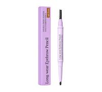 Surezia Eyebrow Pencil,Surezia Feather Edge Brow Pencil,Precision Definer for Natural Hair-Like Strokes,Double-Ended Brow Pencil,Makeup Brow Definer,Long-Lasting Waterproof,Smudgeproof，Noir