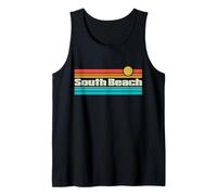Surf 70s 80s Florida South-Beach Surf Débardeur