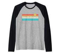 Surf 70s 80s Florida South-Beach Surf Manche Raglan