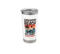 Surf à Darkwood Beach Gobelet isotherme en acier inoxydable double paroi