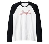Surf Beach Life Ocean Enthusiast Vintage Varsity Distressed Manche Raglan