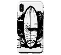 Surf Cartoon Look Wave Riding Coque pour iPhone XS Max