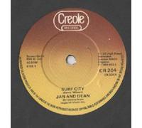 SURF CITY 7" (45) UK CREOLE 0 B/W DEAD MAN'S CURVE (CR204)