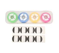 Surf Fishing Gear, Fishing Line Storage Organizer, 8 Spool Silicone Axle Holder with Lock, Color Coded ABS Box for Tackle Management, Stack Able Accessory