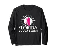 Surf Girl Cocoa Beach FL Surfer Girl Design Cocoa Beach Cute Manche Longue
