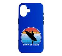 Surf hawaïen été Los Angeles Vintage Beach Tropical Coque pour iPhone 16
