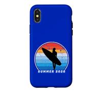 Surf hawaïen été Los Angeles Vintage Beach Tropical Coque pour iPhone X/XS