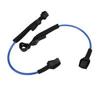 Surf Leash Ajustable 22-28 Pouces, Corde de Jambe Surfboard en TPU Noir - Résistance à la Traction, Réparation et Contrôle, Adapté à Tous Niveaux (Bleu)