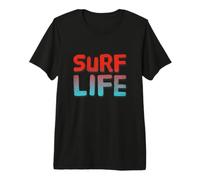 Surf Life Surfing Funny Born to Surf Citations de Surf drôles T-Shirt Haut de Gamme