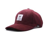 Surf Monkey Casquette classique - Casquette Dad en velours côtelé sans structure - Polyester recyclé Pet, Bordeaux, taille unique