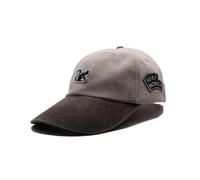 Surf Monkey Casquette Dad en sergé sans structure avec visière contrastée pour homme/femme - Taille unique, Beige/marron, taille unique