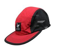 Surf Monkey Casquette de 5 Panneaux Sport - Running - Polyester Recyclé - Imperméable - DWR Sans Fluorine - Adulte, rouge, taille unique