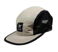 Surf Monkey Casquette de sport à 5 panneaux - Course - Polyester recyclé - Imperméable - DWR sans fluor - Adulte, beige, Taille unique