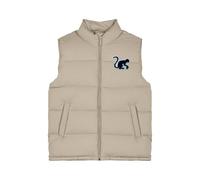Surf Monkey Gilet Puffer Save the Ocean Recyclé Homme / Femme, beige, L
