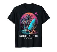 Surf North Shore Hawaii Surfer Oahu Retro Wave Surf T-Shirt