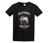 Surf Paradise - California West Coast San Francisco Cotton T Shirt Mens Black S