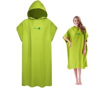 Surf Poncho 43x35 '' Changer Le Vent Poncho Affiche ＆ Robe de Natation à Sec Rapide adaptée à la Peau ＆ Serviette à Changement de Microfibre Absorbant avec Capuche pour Piscine, Plage, piscines