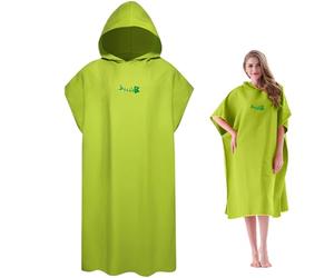Surf Poncho 43x35 '' Changer Le Vent Poncho Affiche ＆ Robe de Natation à Sec Rapide adaptée à la Peau ＆ Serviette à Changement de Microfibre Absorbant avec Capuche pour Piscine, Plage, piscines