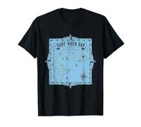 Surf Rock Bay Carte T-Shirt