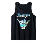 Surf Shaka Hand sur la Plage Tropicale du Nicaragua Débardeur