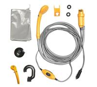 Surf Shower - Ensemble de lavage portable | Douche de camping avec pompe 12 V - Système de nettoyage mobile pour le nettoyage des combinaisons de plongée, rinçage du sable, accessoires de tente de vac