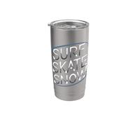 Surf Skate Snow - Boarder’s Word Graphic Tee Gobelet isotherme en acier inoxydable double paroi