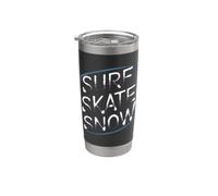 Surf Skate Snow - Boarder’s Word Graphic Tee Gobelet isotherme en acier inoxydable double paroi