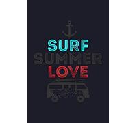 Surf Summer Love: Blank Paper Sketch Book - Artist Sketch Pad Journal For Sketching, Doodling, Drawing, Painting Or Writing
