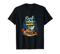 Surf Vibes Inside Vacation Party Permanent Ocean Art T-Shirt