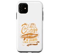 Surf Vibes West Coast Beach Riding The Waves Est 1963 Coque pour iPhone 11