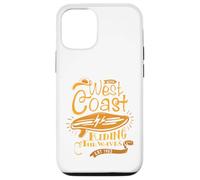 Surf Vibes West Coast Beach Riding The Waves Est 1963 Coque pour iPhone 12/12 Pro