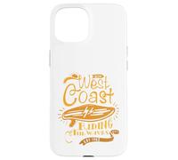 Surf Vibes West Coast Beach Riding The Waves Est 1963 Coque pour iPhone 15