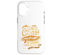 Surf Vibes West Coast Beach Riding The Waves Est 1963 Coque pour iPhone 16