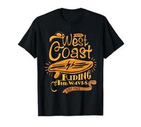 Surf Vibes West Coast Beach Riding The Waves Est 1963 T-Shirt