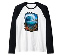 Surf Wave Océan Tropical Plage Horizon Manche Raglan