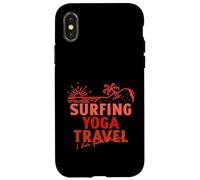 Surf Yoga Voyage - I Live Your Dream (Beach Graphic) Coque pour iPhone X/XS