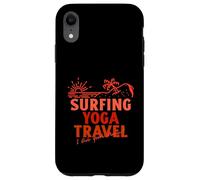 Surf Yoga Voyage - I Live Your Dream (Beach Graphic) Coque pour iPhone XR