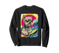 Surf Yorkshire Terrier équitation Wave Yorkshire Chien Surfeur Sweatshirt