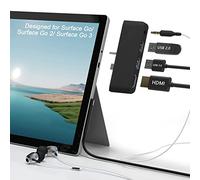 Surface 3 Docking Station USB Hub avec 4K HDMI + Ports USB 3.0/2.0 + Audio 3,5 mm, Accessoire pour Surface Go 3/2