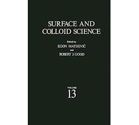 Surface And Colloid Science
