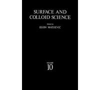 Surface And Colloid Science