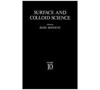 Surface And Colloid Science